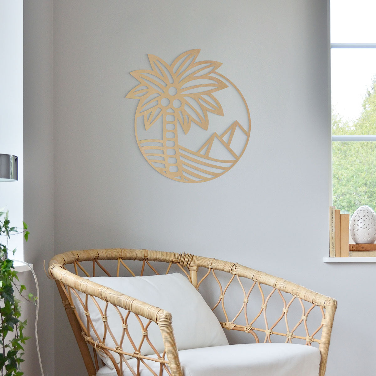 Palmera - Figura decorativa en madera