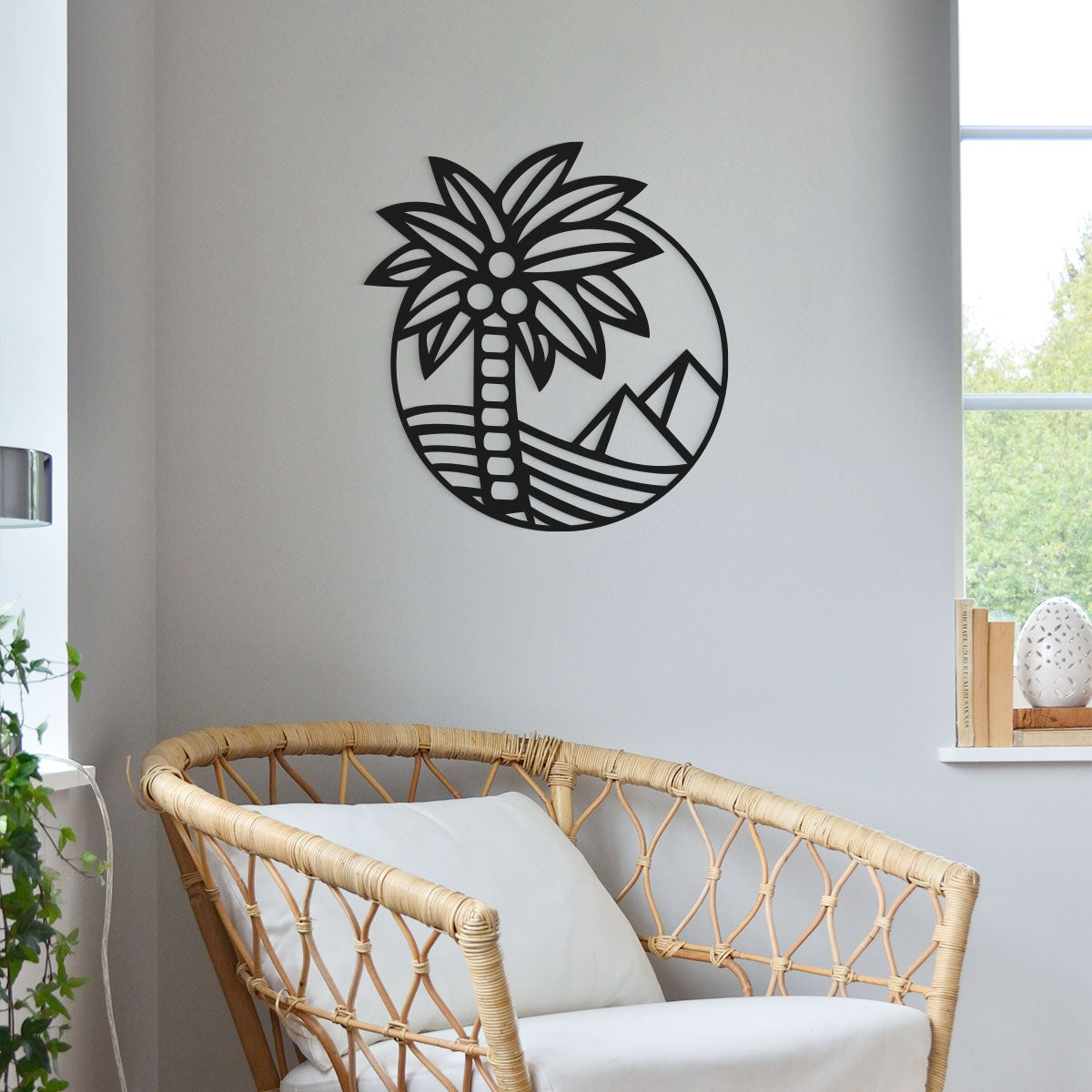 Palmera - Figura decorativa en madera