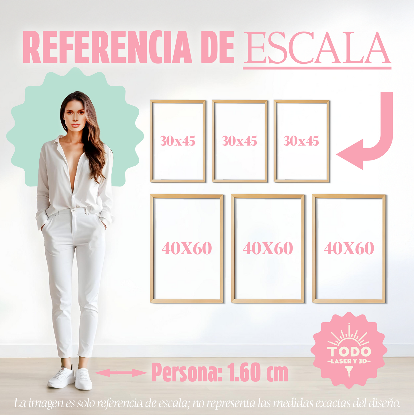 Mandala de hojas - Cuadros trípticos modernos