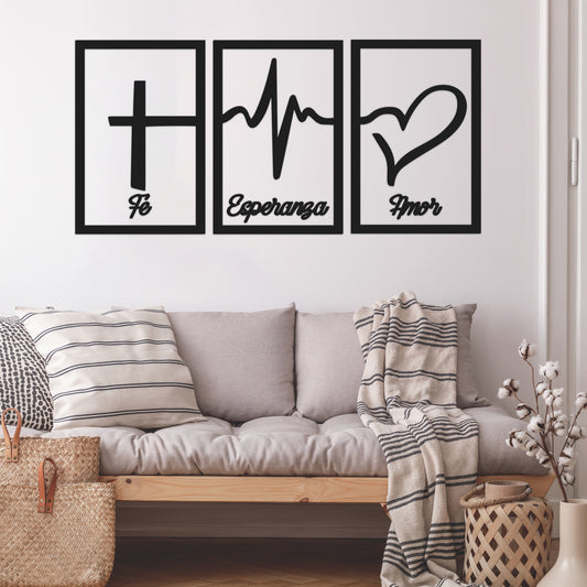 Fe, esperanza y amor - Cuadro religioso
