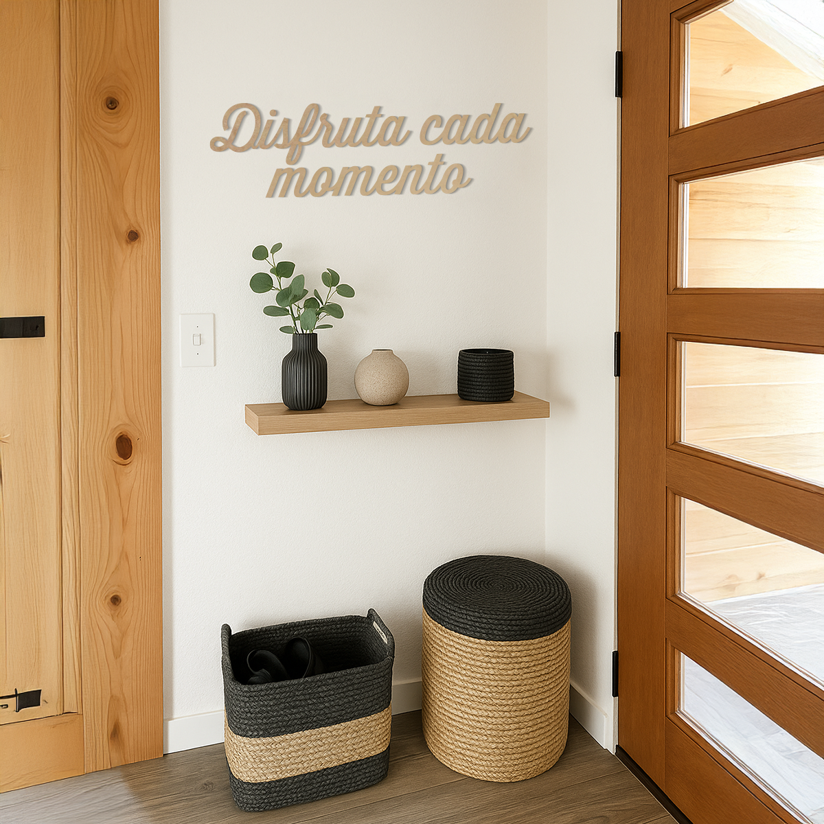 Disfruta cada momento - Frase decorativa