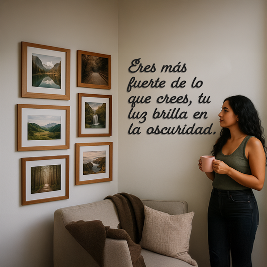 Eres más fuerte - Frase decorativa