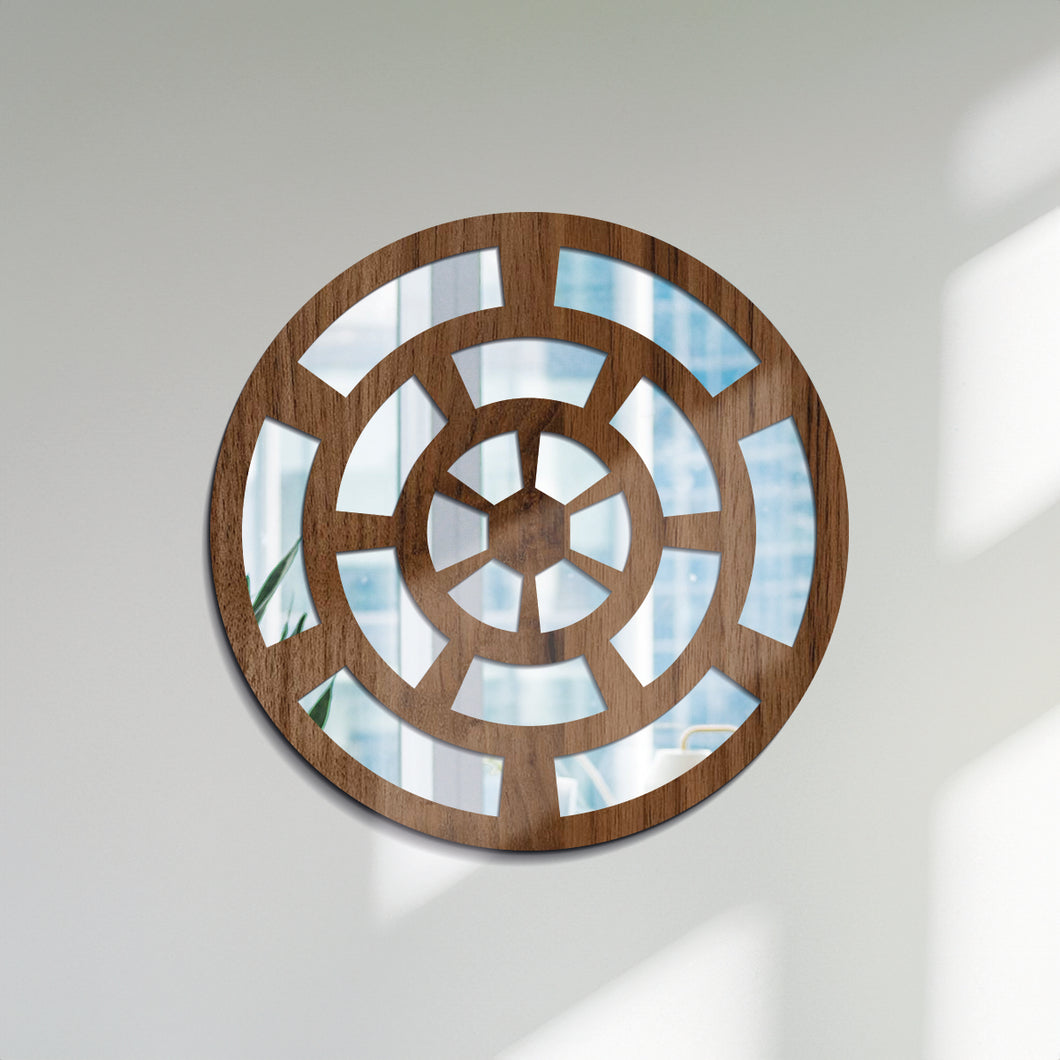 Crecimiento - Espejo decorativo 30 cm en madera