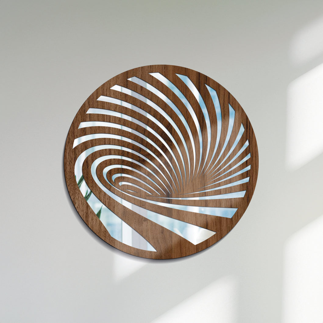 Destino - Espejo decorativo 30 cm en madera
