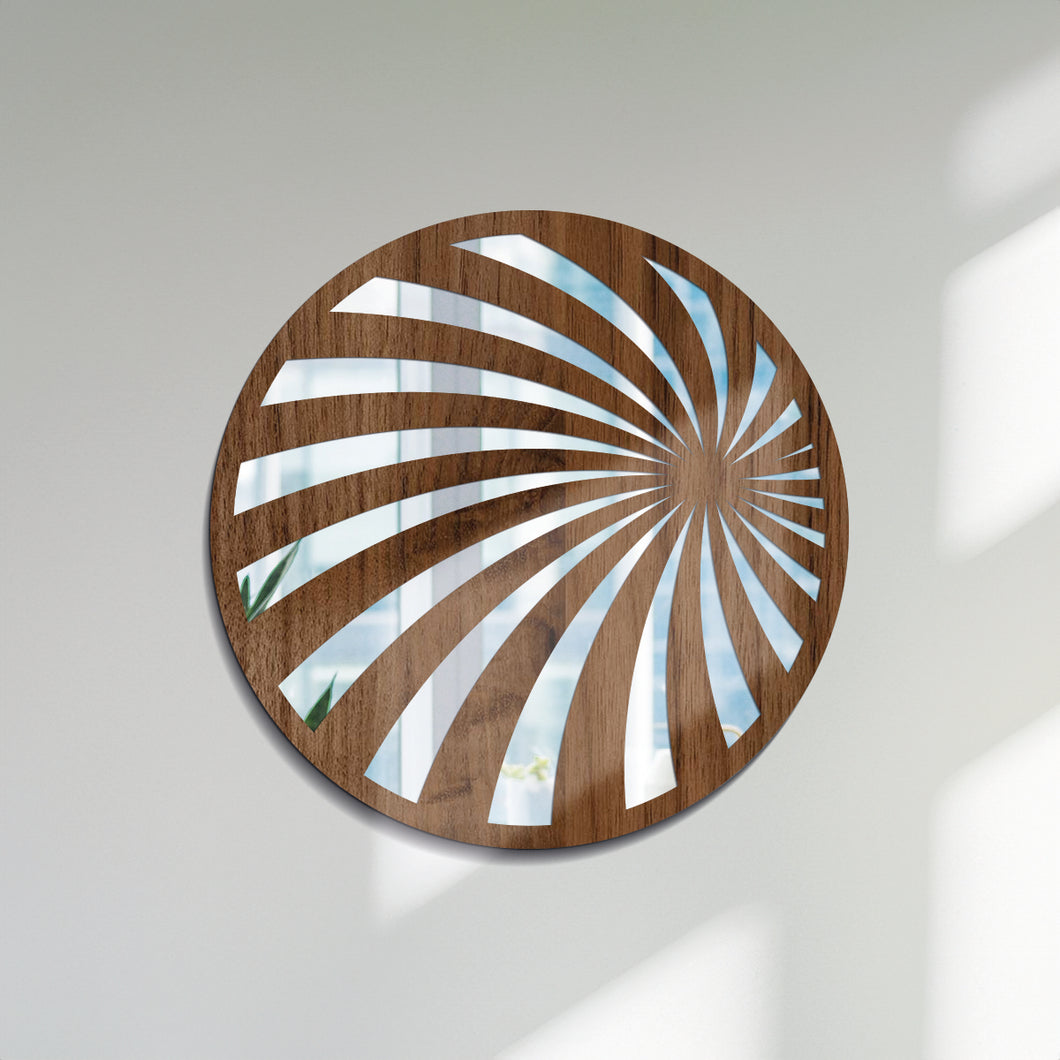 Vitalidad - Espejo decorativo 30 cm en madera