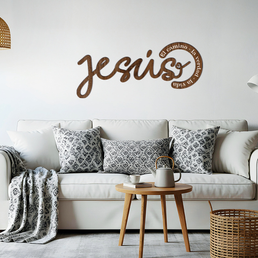 Jesús, el camino, la verdad, la vida - Frase decorativa