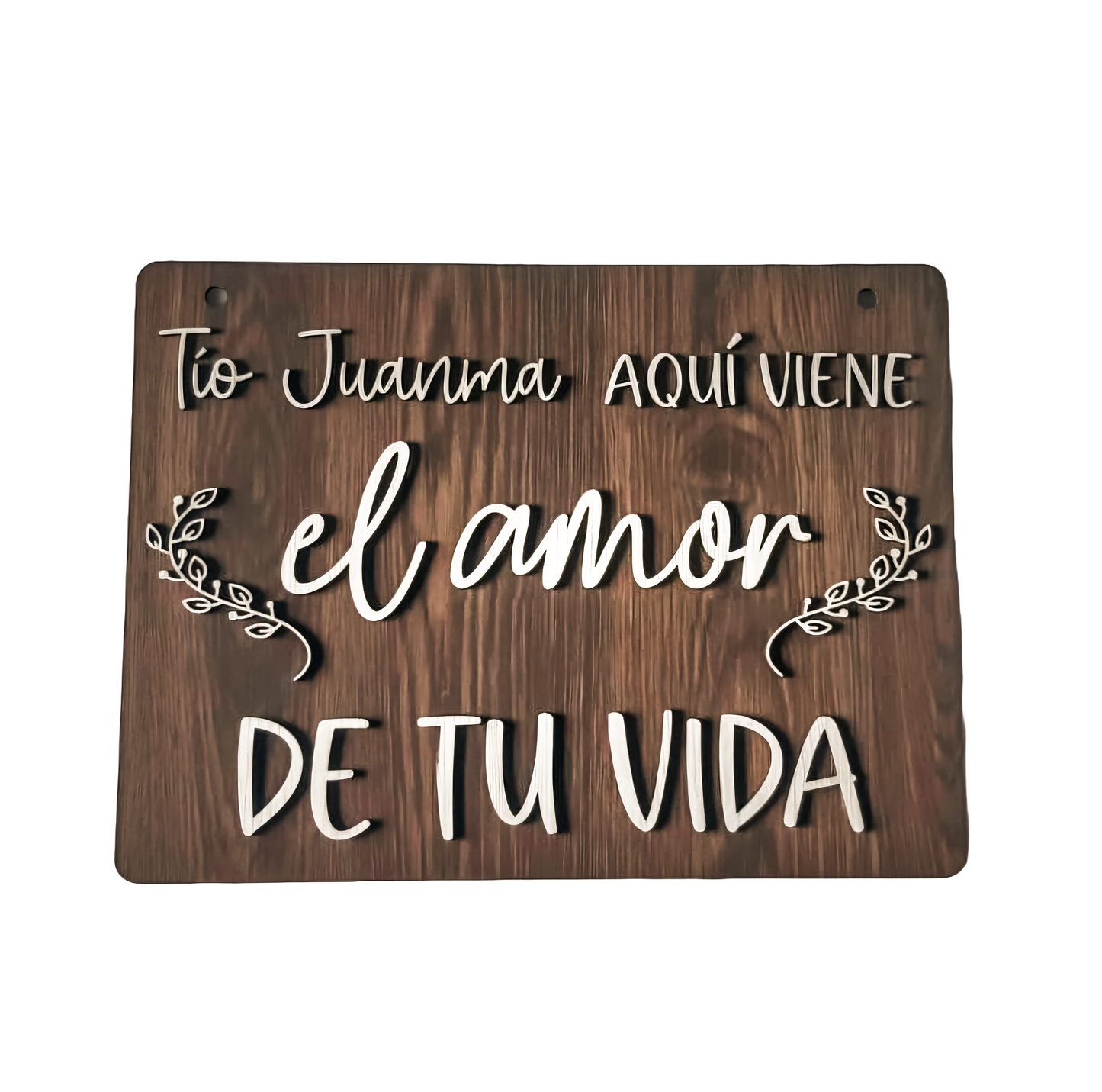 Letrero entrada boda