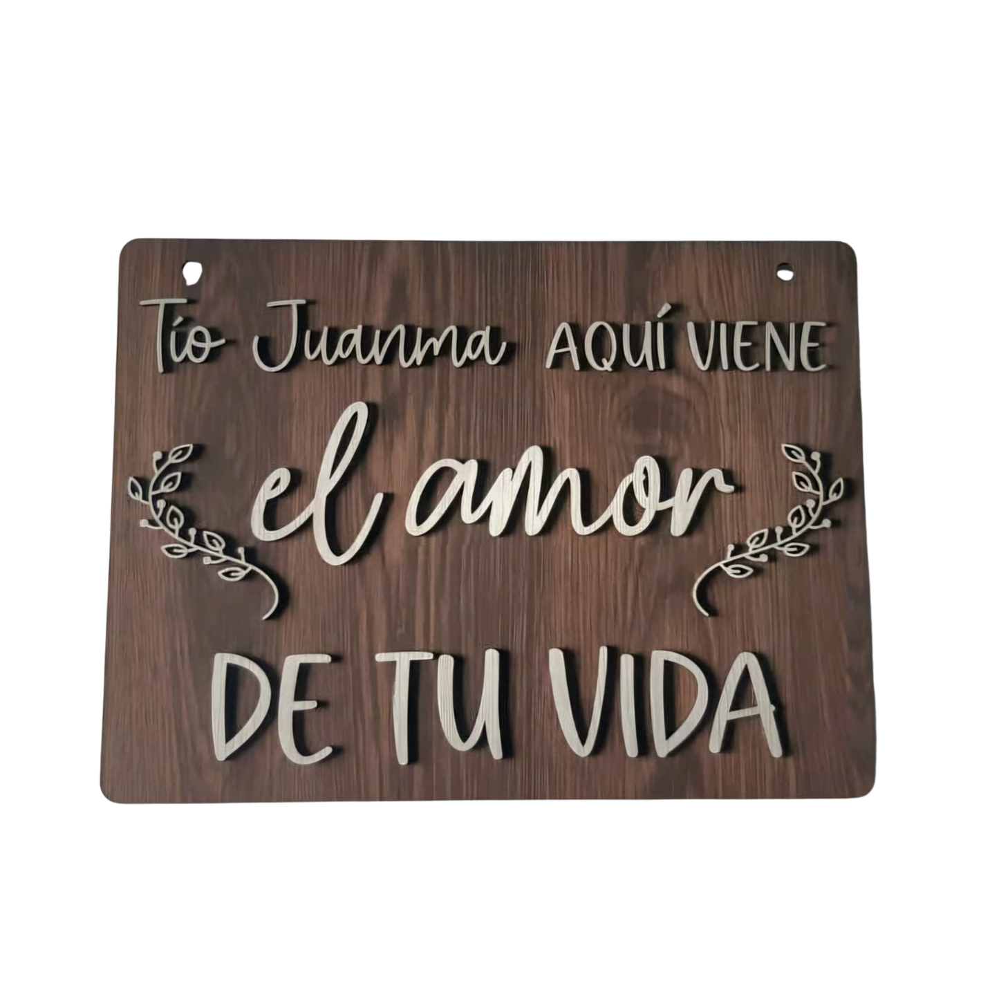 Letrero entrada boda