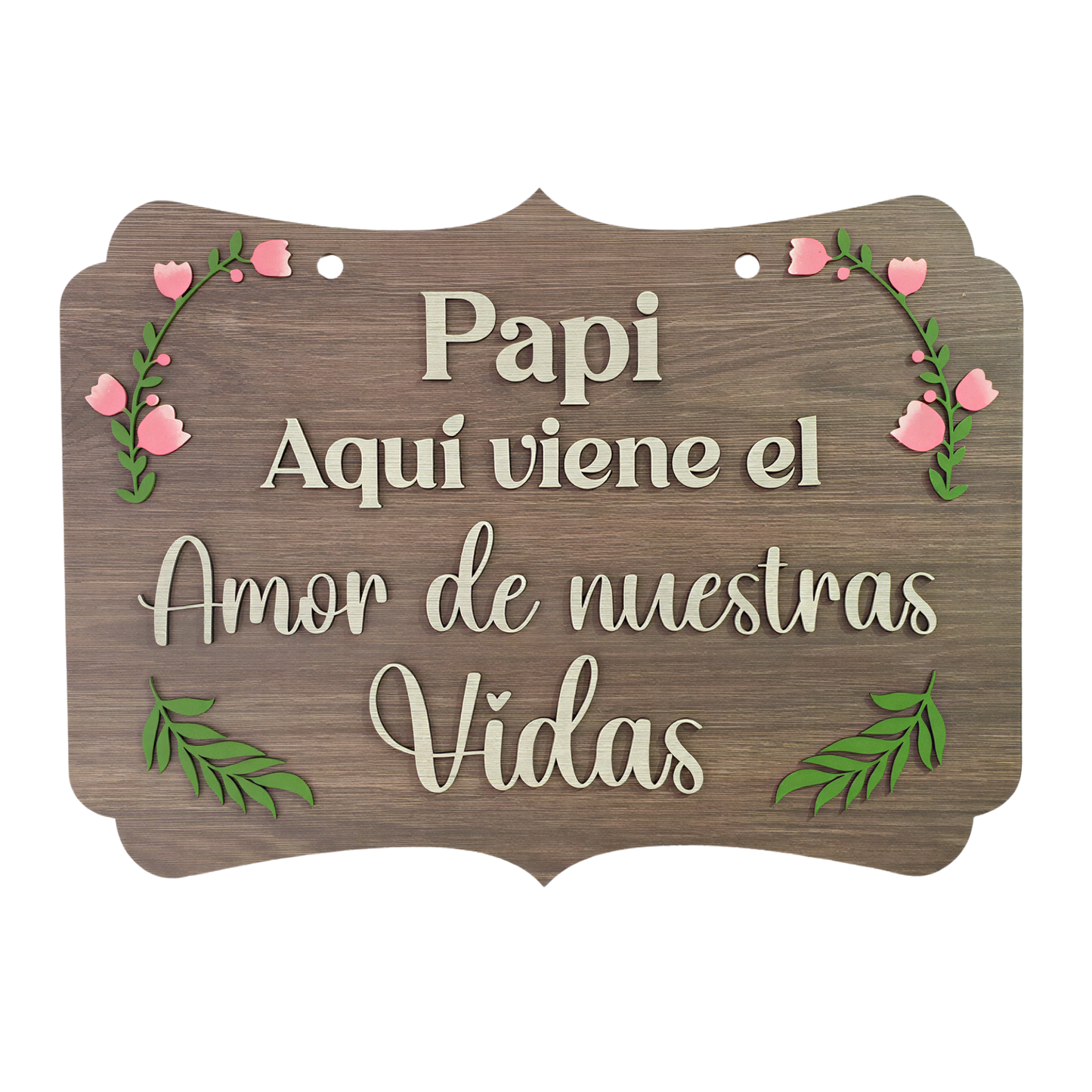 Letrero entrada boda