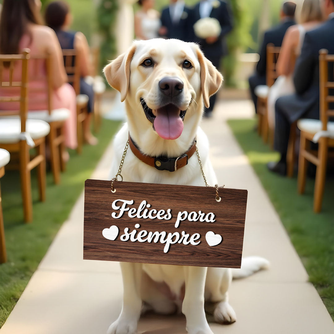 Letrero salida boda