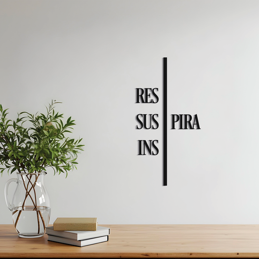 Respira, inspira, suspira - Frase decorativa
