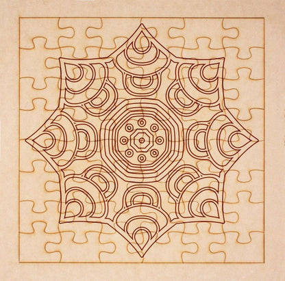 Rompecabezas para pintar - Mandala 100 - FABRITECA