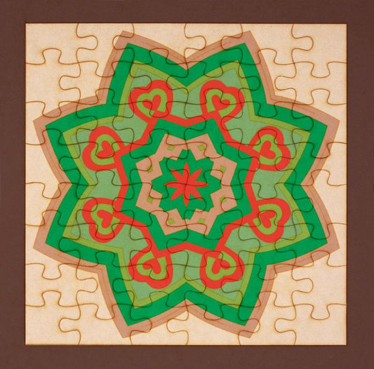 Rompecabezas para pintar - Mandala 24 - FABRITECA