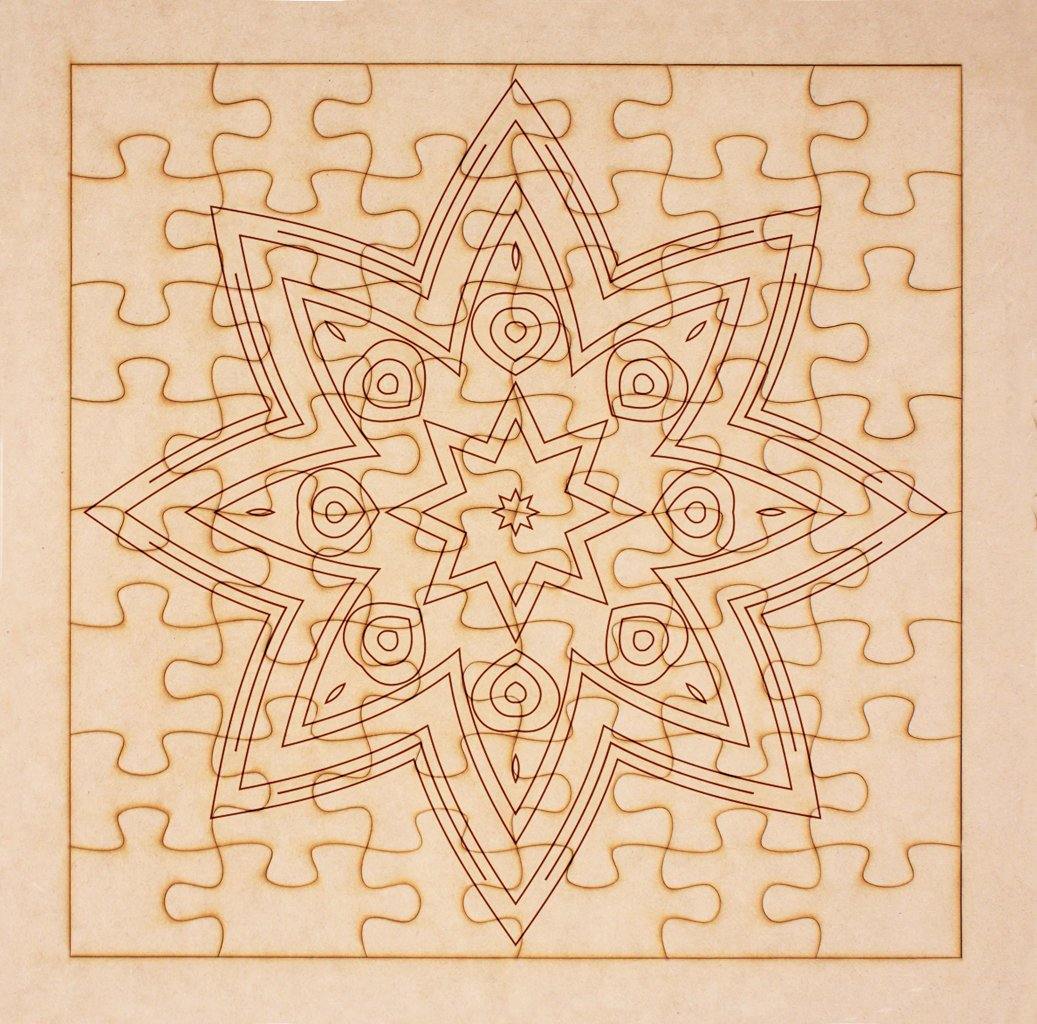 Rompecabezas para pintar - Mandala 3 - FABRITECA
