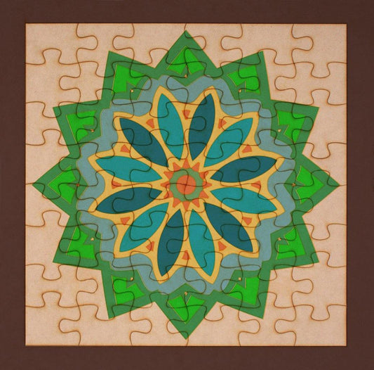 Rompecabezas para pintar - Mandala 45 - FABRITECA