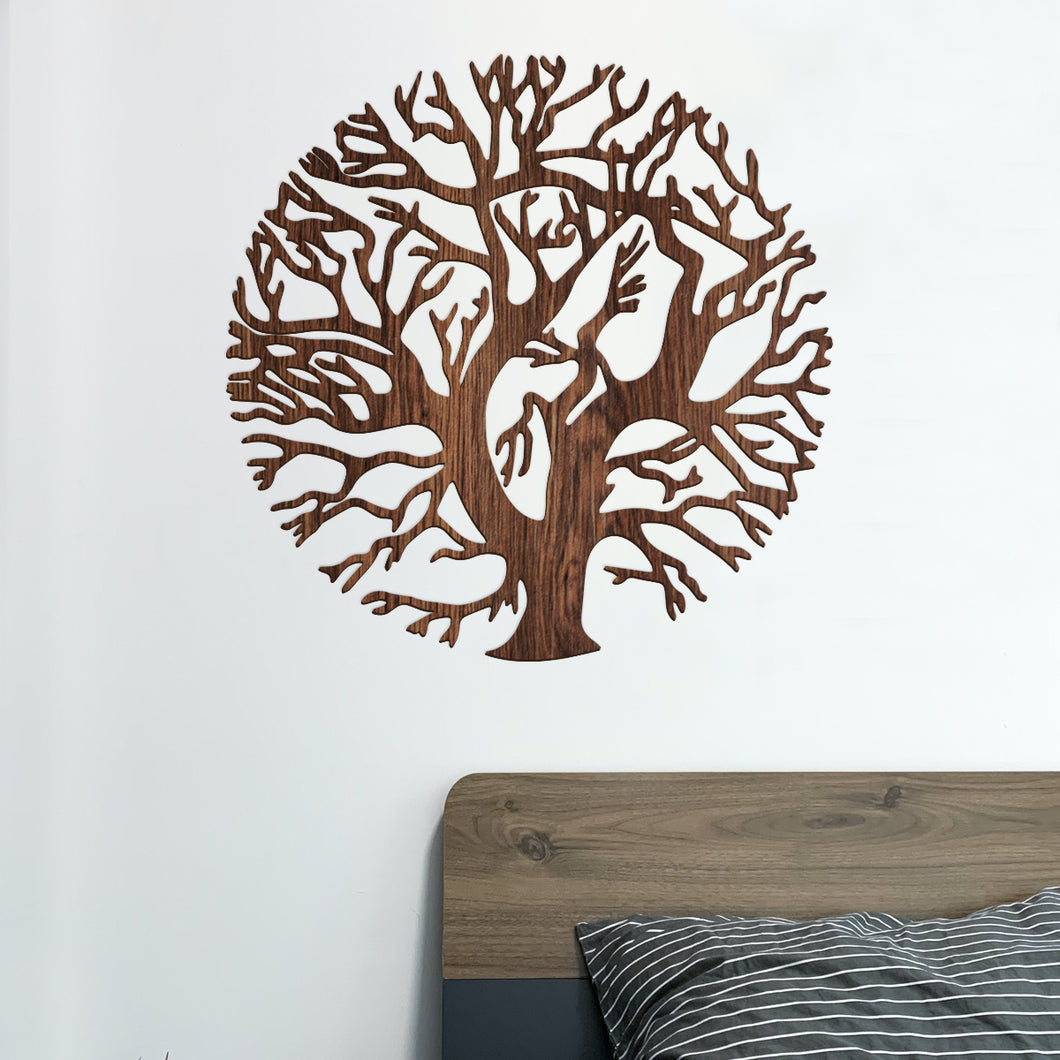 Árbol redondo - Figura decorativa en madera