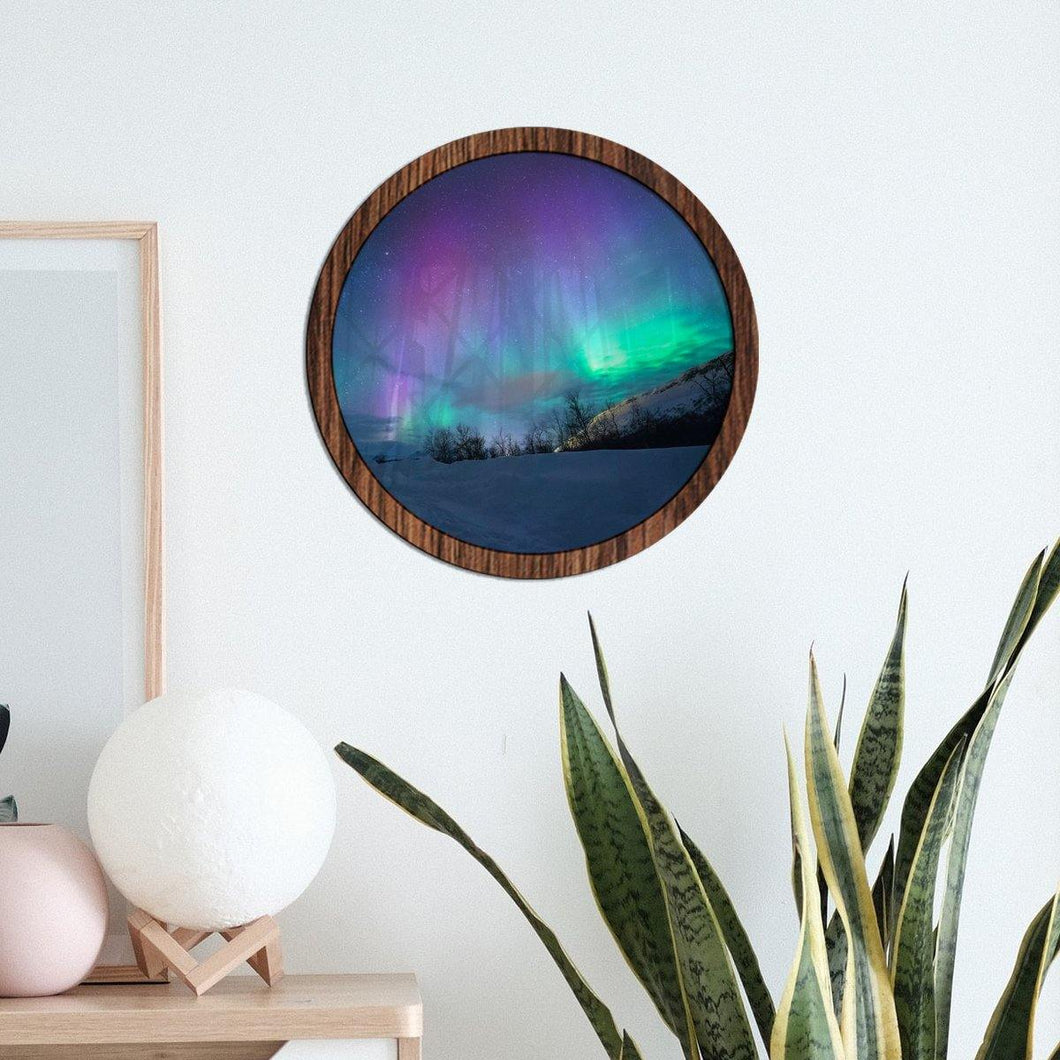Aurora boreal - Diseño con vidrio - FABRITECA