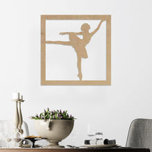 Cargar imagen en el visor de la galería, Bailarina - Cuadro decorativo en madera - FABRITECA
