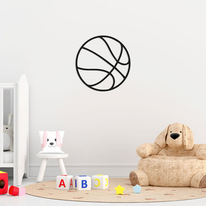 Balón basketball - Figura decorativa en madera