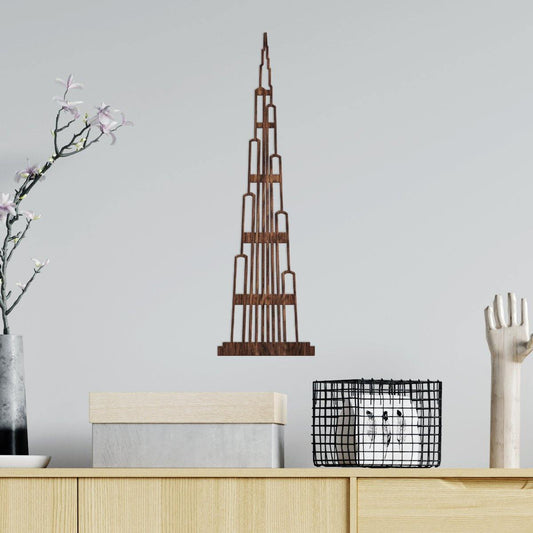 Burj Khalifa - Figura decorativa en madera - FABRITECA
