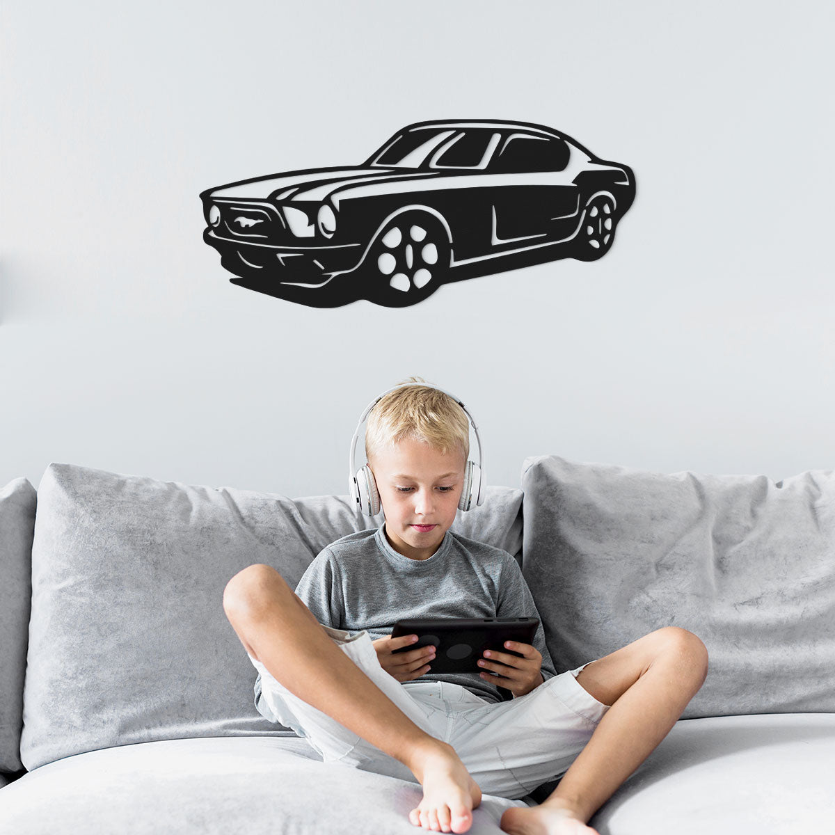 Carro - Figura decorativa en madera