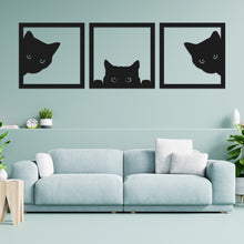 Cargar imagen en el visor de la galería, Gatos - Cuadros trípticos modernos
