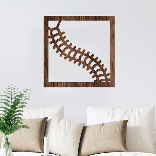 Ciempiés - Cuadro decorativo en madera - FABRITECA