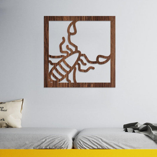 Escorpión - Cuadro decorativo en madera - FABRITECA