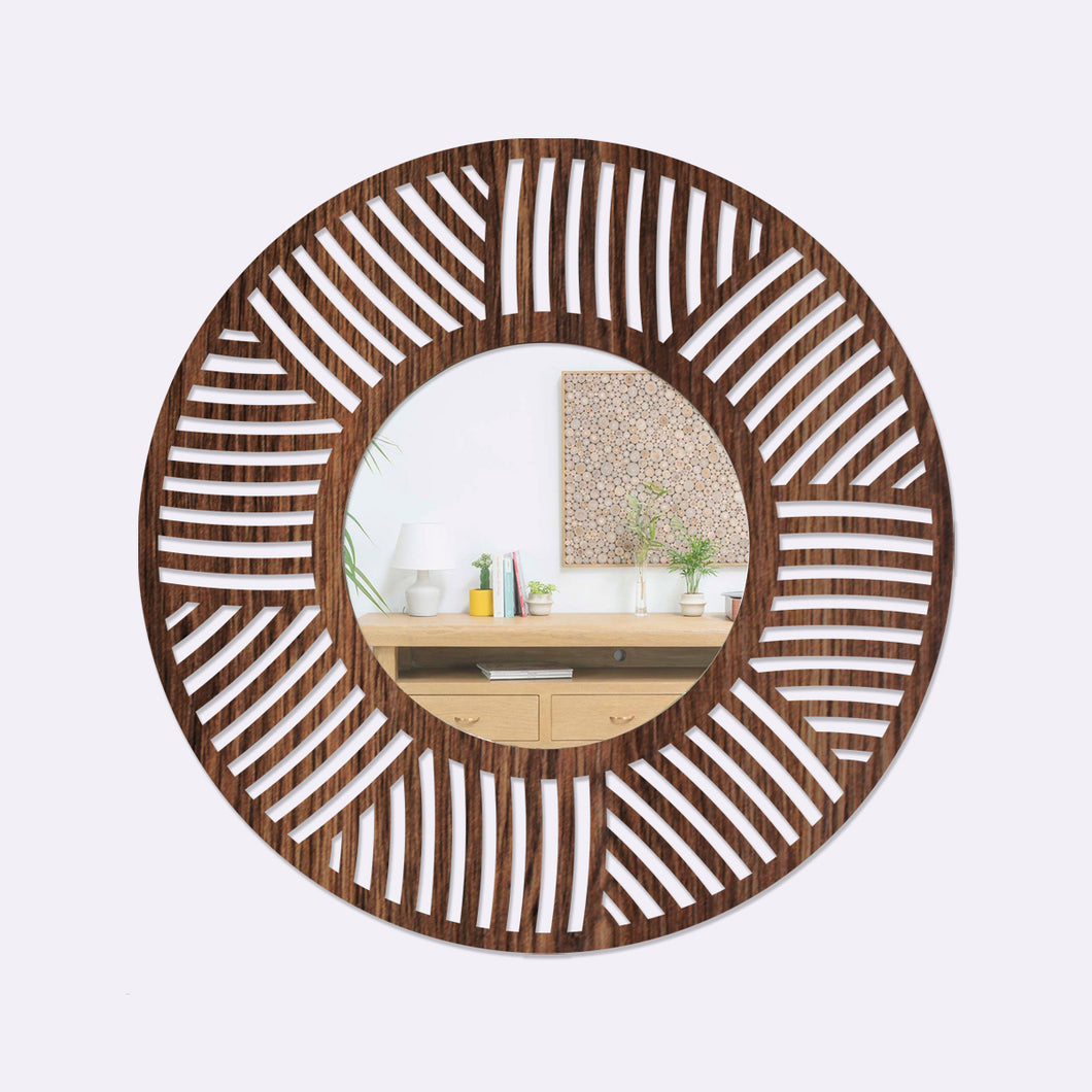 Olas - Espejo decorativo en madera