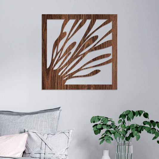 Flor acuática - Cuadro decorativo en madera - FABRITECA