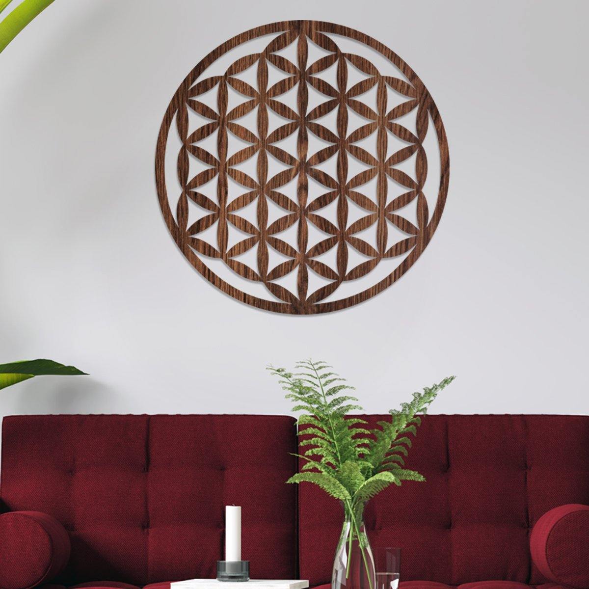 Flor de la vida - Figura decorativa en madera - FABRITECA