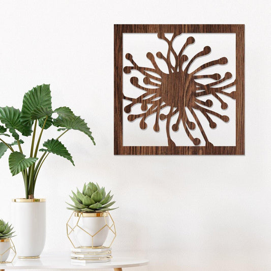 Flor marina - Cuadro decorativo en madera - FABRITECA