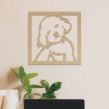 Cargar imagen en el visor de la galería, French Poodle - Cuadro decorativo en madera
