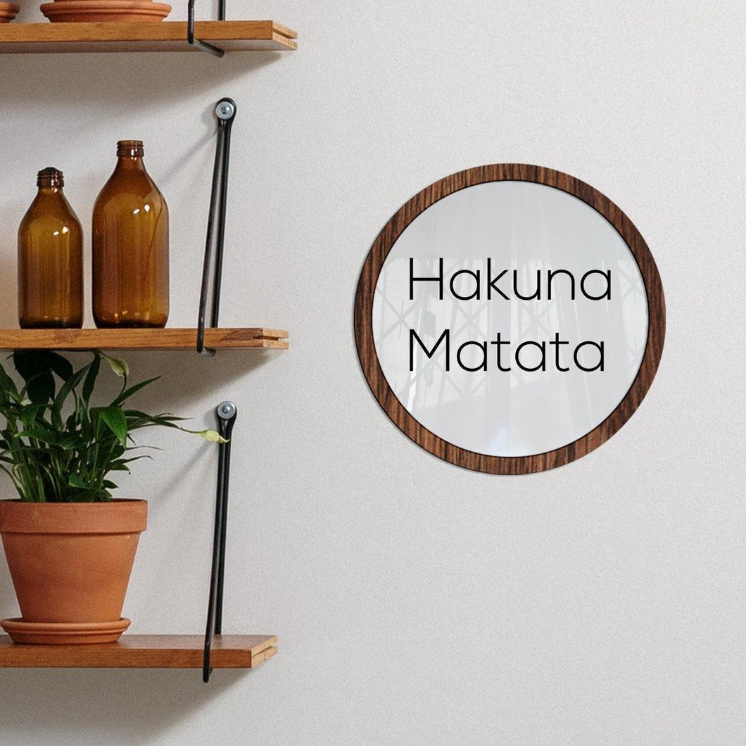 Hakuna matata - Diseño con vidrio - FABRITECA