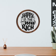 Cargar imagen en el visor de la galería, Happy is the new rich - Cuadro con vidrio
