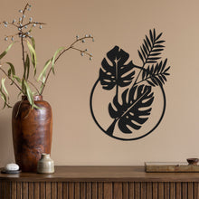 Cargar imagen en el visor de la galería, Hojas tropicales - Figura decorativa en madera
