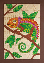 Cargar imagen en el visor de la galería, Rompecabezas para pintar - Iguana mandala - FABRITECA
