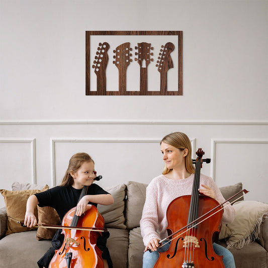 Instrumentos musicales - Cuadro decorativo en madera