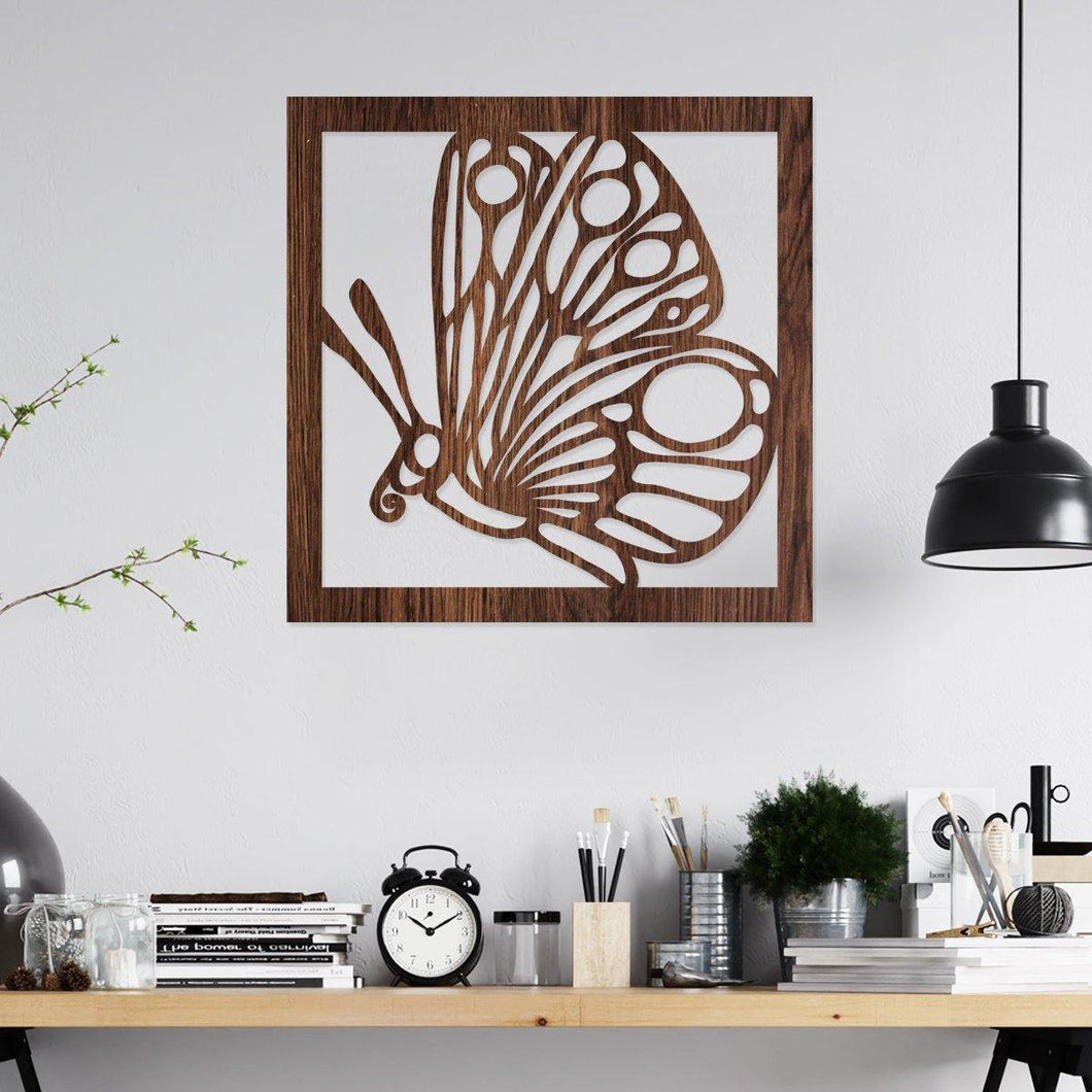 Mariposa - Cuadro decorativo en madera - FABRITECA