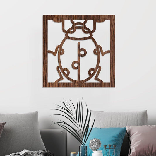 Mariquita - Cuadro decorativo en madera - FABRITECA