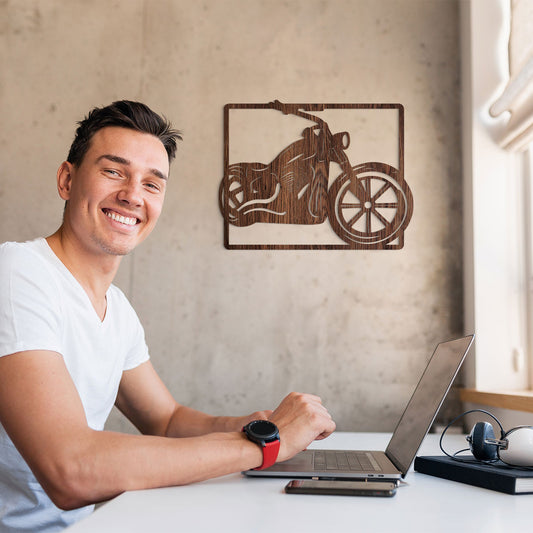 Moto - Cuadro decorativo en madera