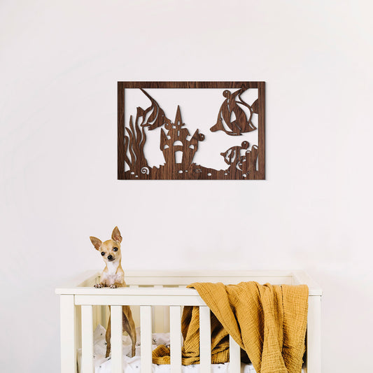 Pecera - Cuadro decorativo en madera