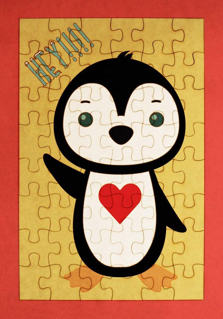 Rompecabezas para pintar - Pingüino - FABRITECA