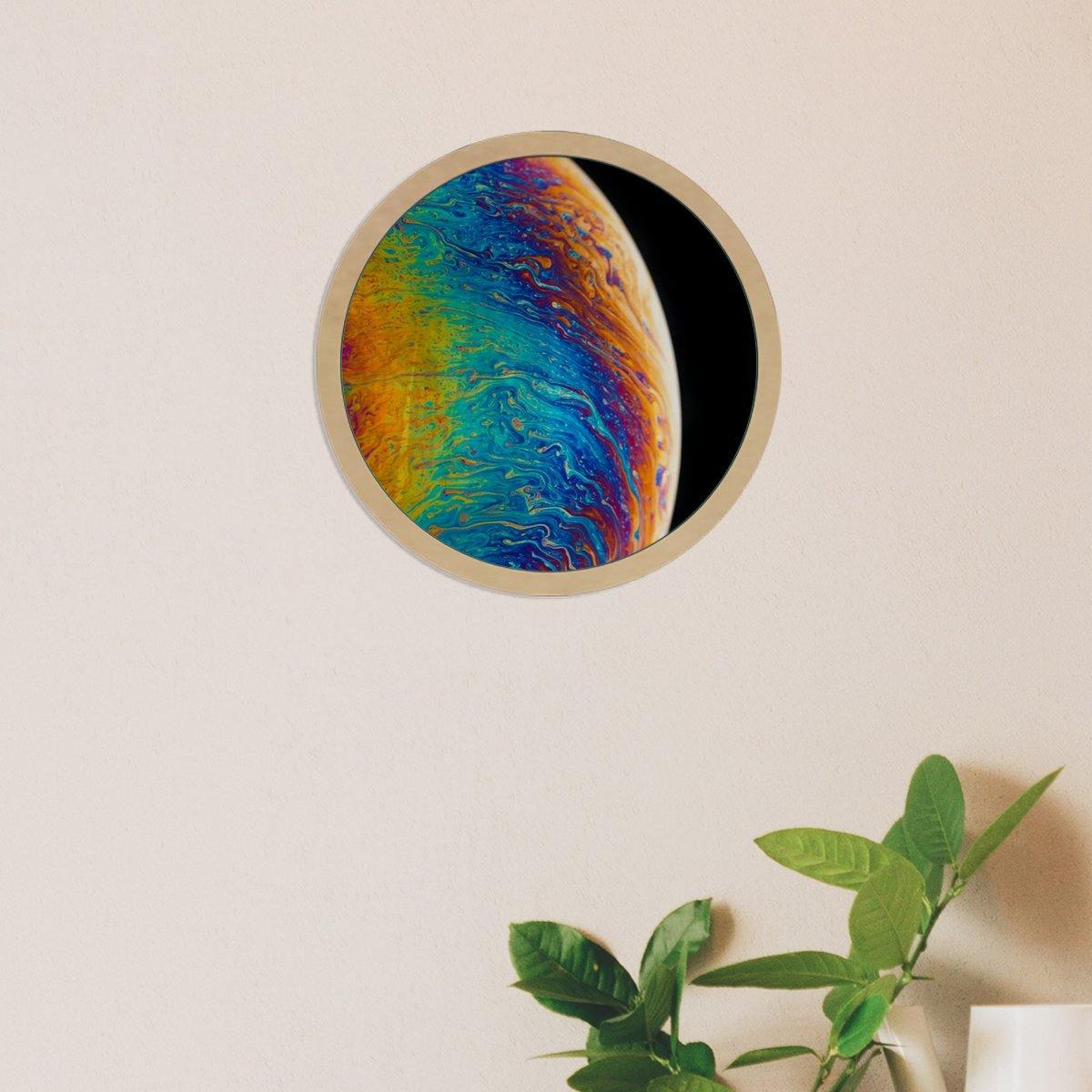 Planeta multicolor - Diseño con vidrio - FABRITECA