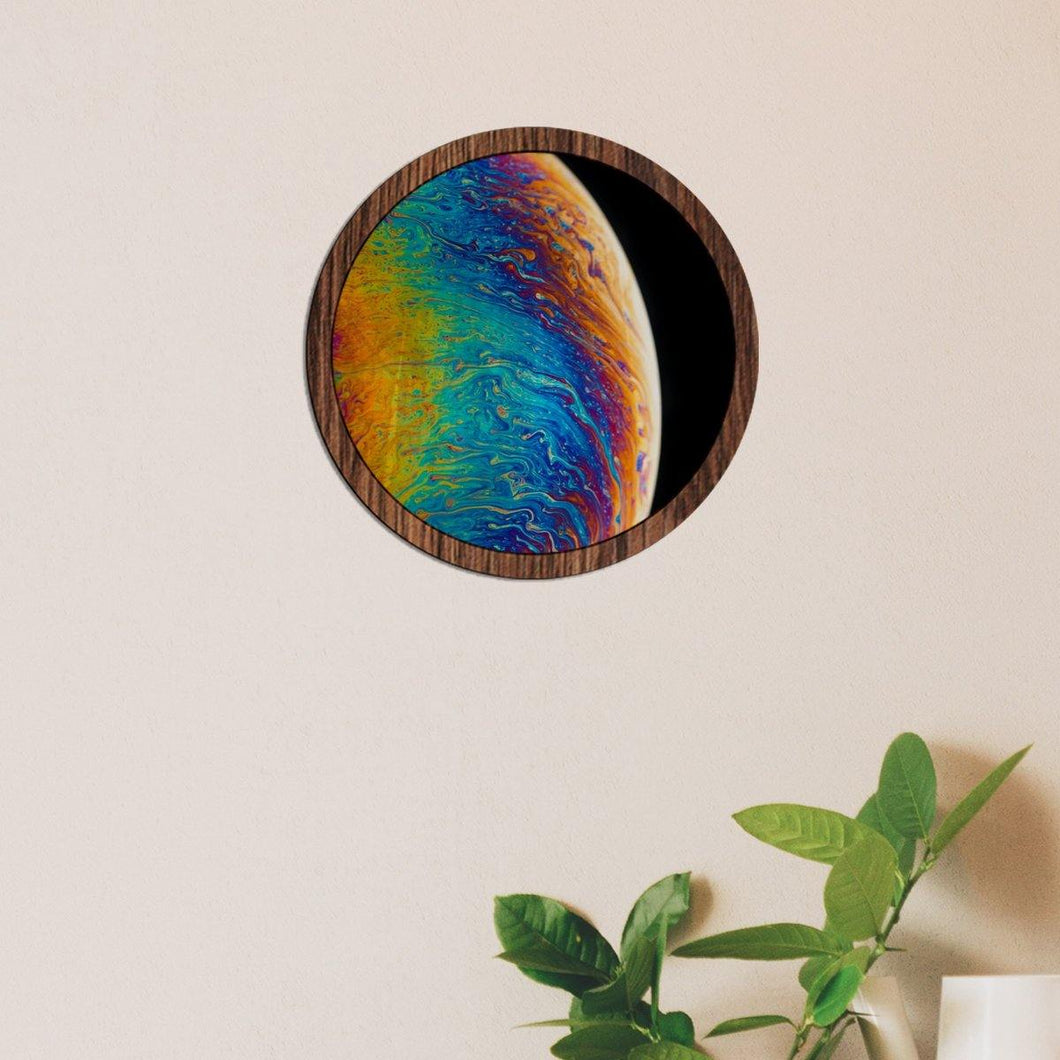 Planeta multicolor - Diseño con vidrio - FABRITECA