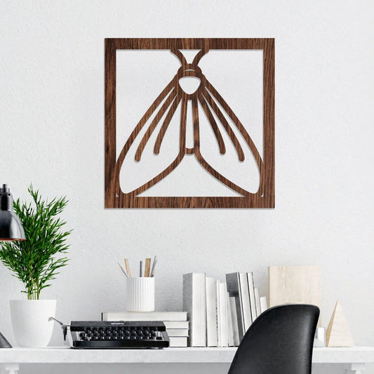 Polilla - Cuadro decorativo en madera - FABRITECA