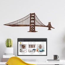 Cargar imagen en el visor de la galería, Puente Golden gate - Figura decorativa en madera - FABRITECA
