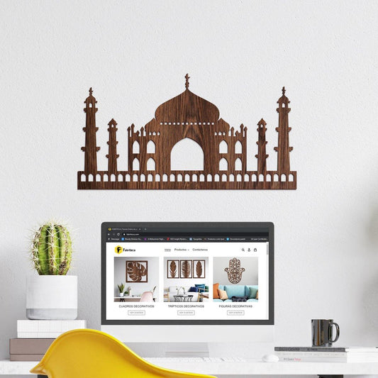 Taj Mahal - Figura decorativa en madera - FABRITECA