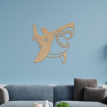Tiburón - Figura decorativa en madera - FABRITECA