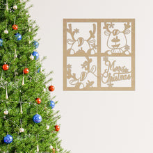 Cargar imagen en el visor de la galería, Venados navideños - Cuadro decorativo en madera
